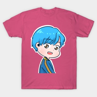 BTS V Taehyung blue T-Shirt